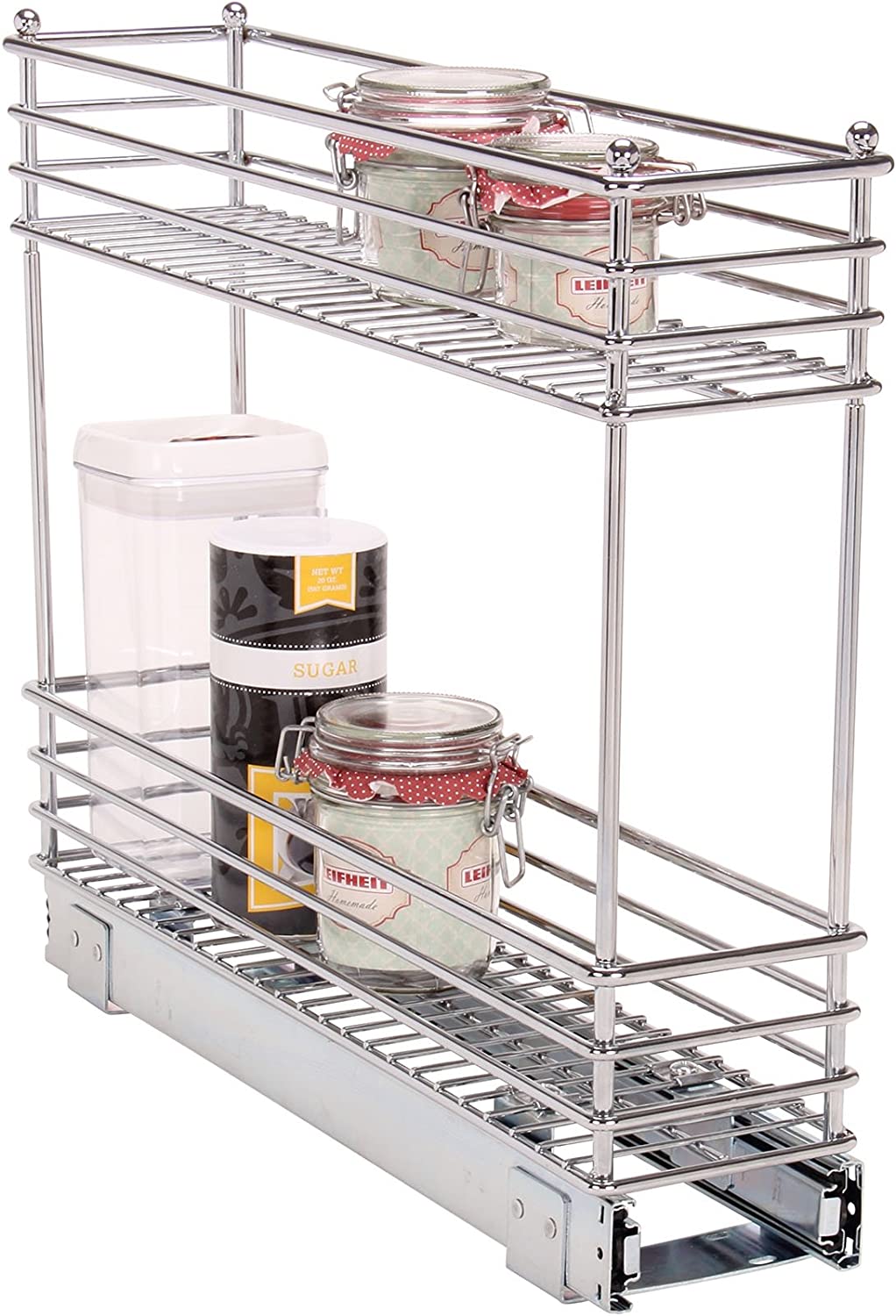 Household Essentials Narrow Sliding Cabinet Organizer