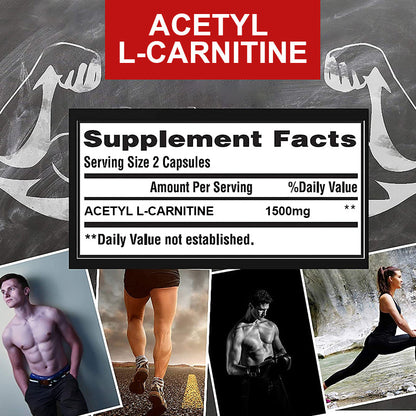Acetyl L-Carnitine Capsule Supports Memory Focus Increase Body Performance Metabolic